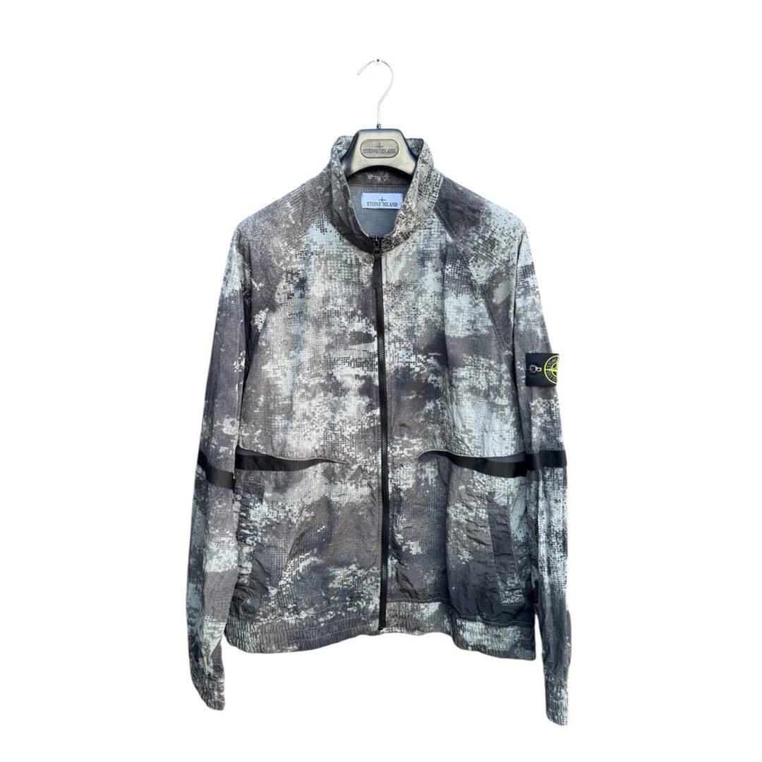 Stone Island Grey Camo Mesh Jacket SS24