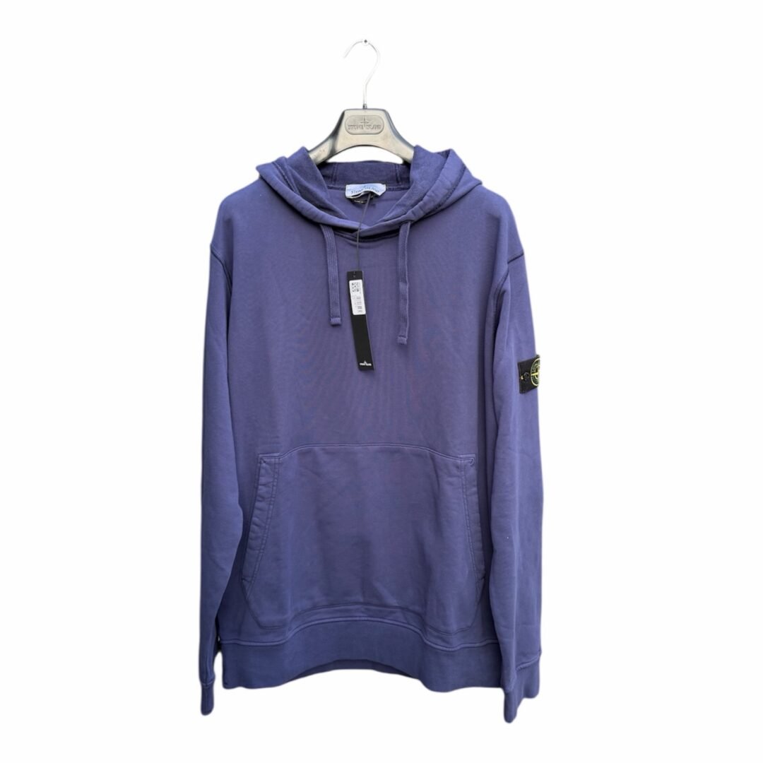 Stone Island Garment Dyed Hooded Sweatshirt