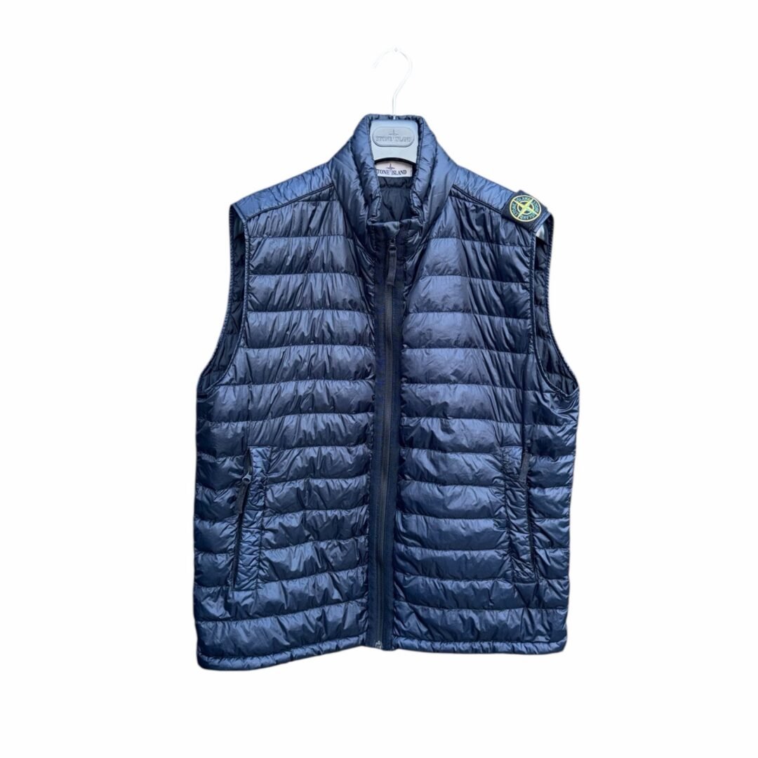 Stone Island Garment Dyed Shoulder Badge Down Gilet