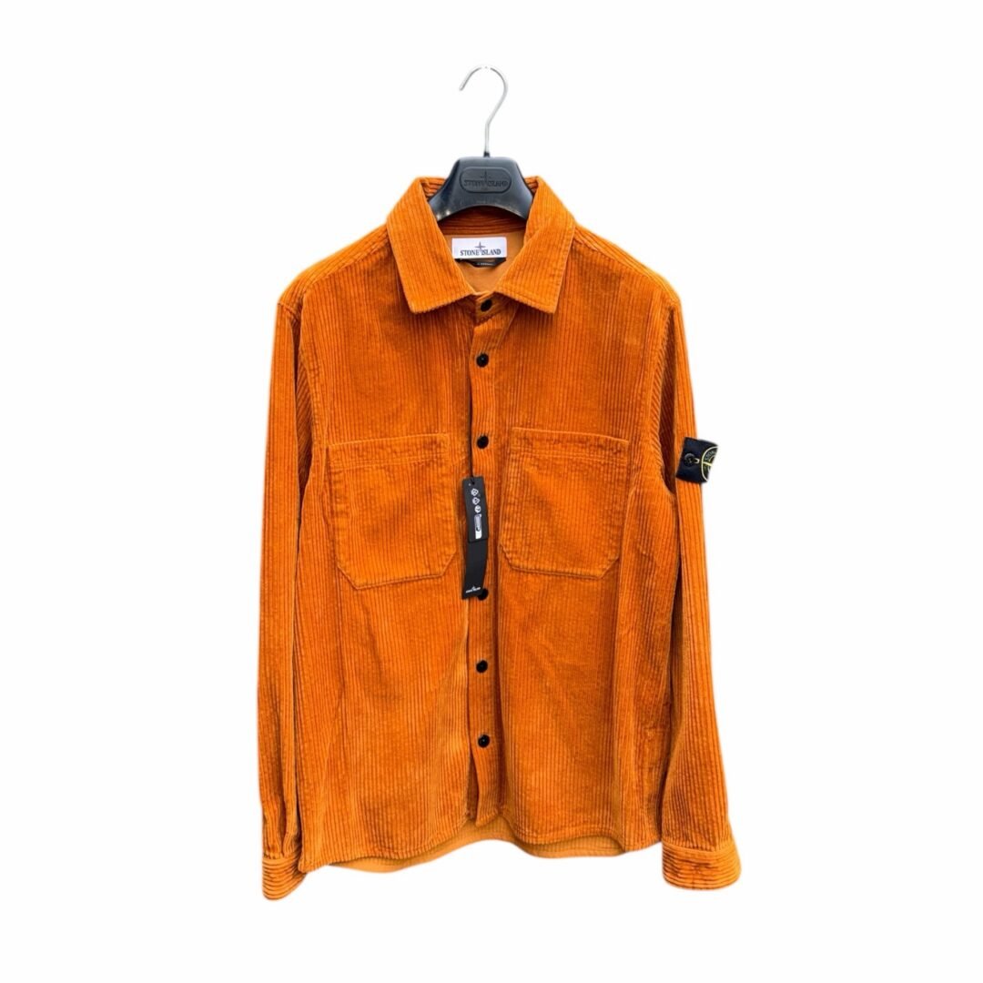 Stone Island Corduroy Overshirt Orange