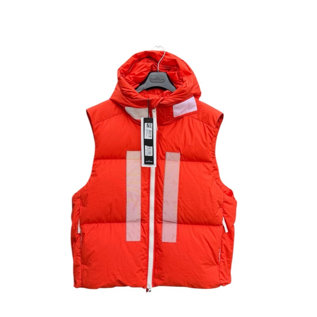 Stone Island Marina Rubber Wax Poplin Down Gilet