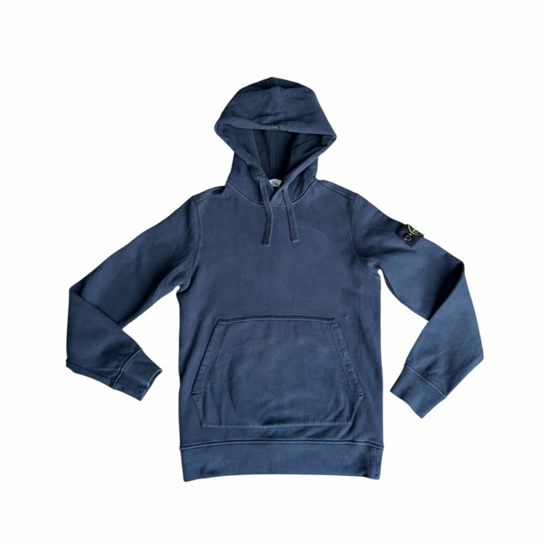 Stone Island Garment Dyed Hooded Sweatshirt