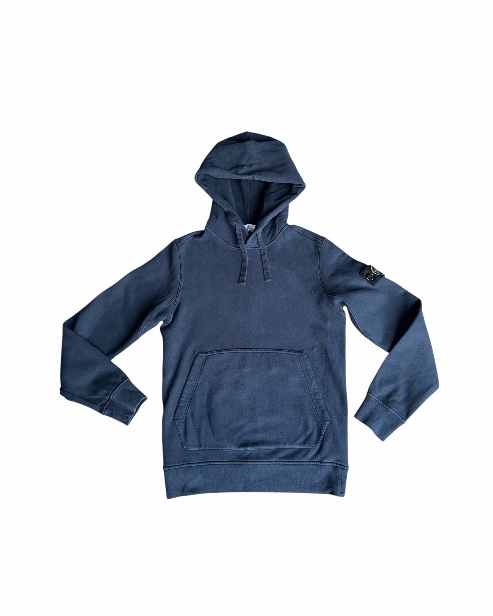 Stone Island Garment Dyed Hooded Sweatshirt