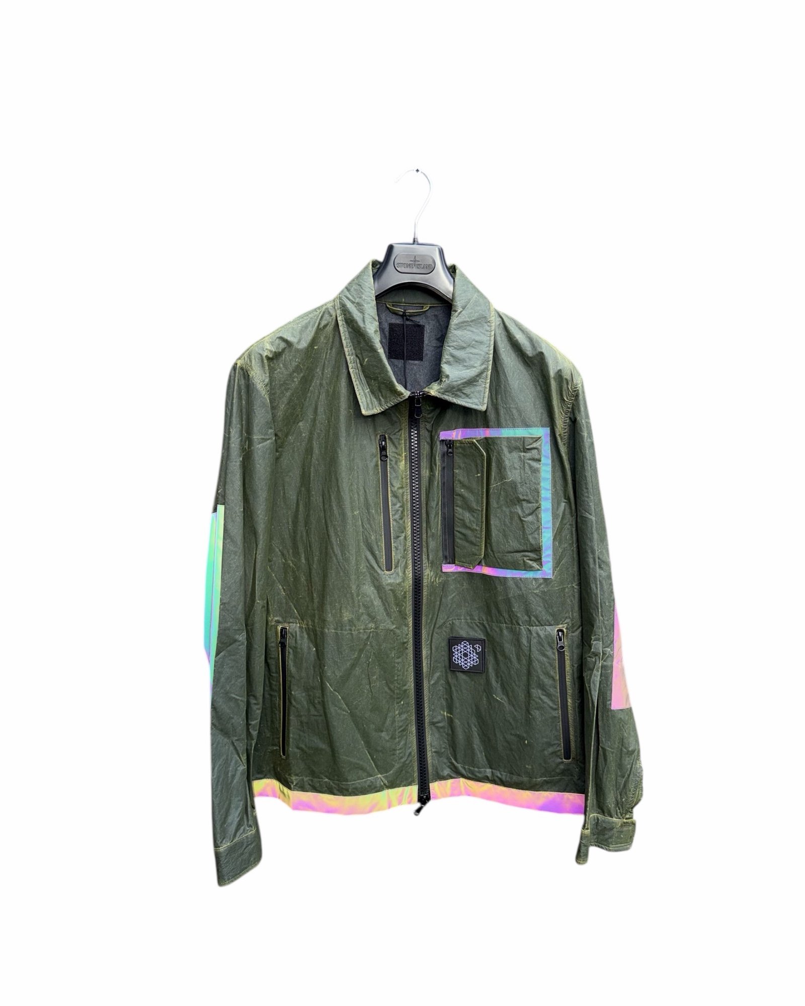 Plurimus NO_S19 Reflective Jacket Khaki