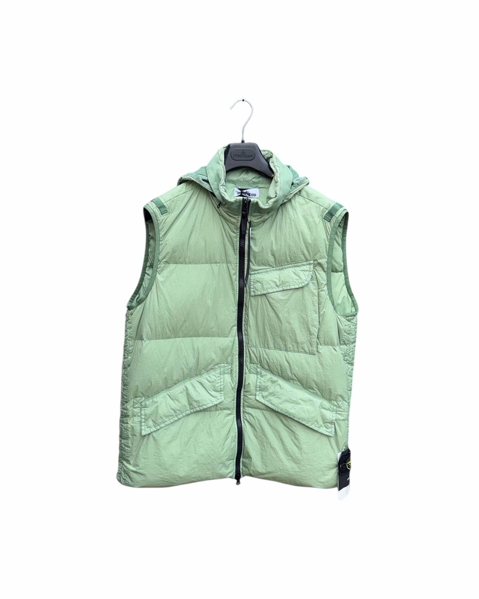 Stone Island Garment Dyed Crinkle Reps Down Gilet