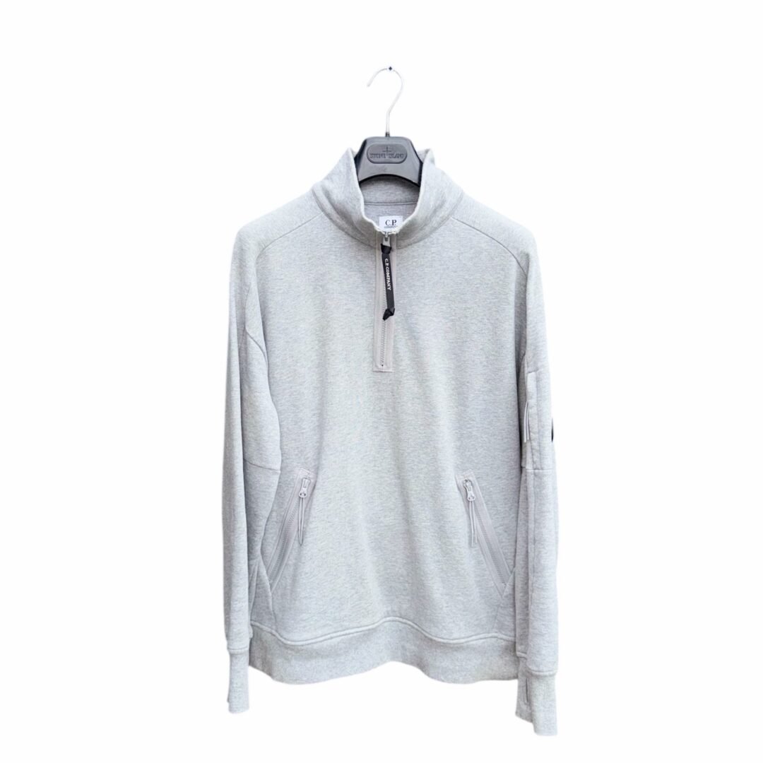 CP Company 1/4 Zip Arm Lens Sweatshirt