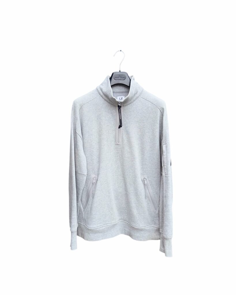 CP Company 1/4 Zip Arm Lens Sweatshirt