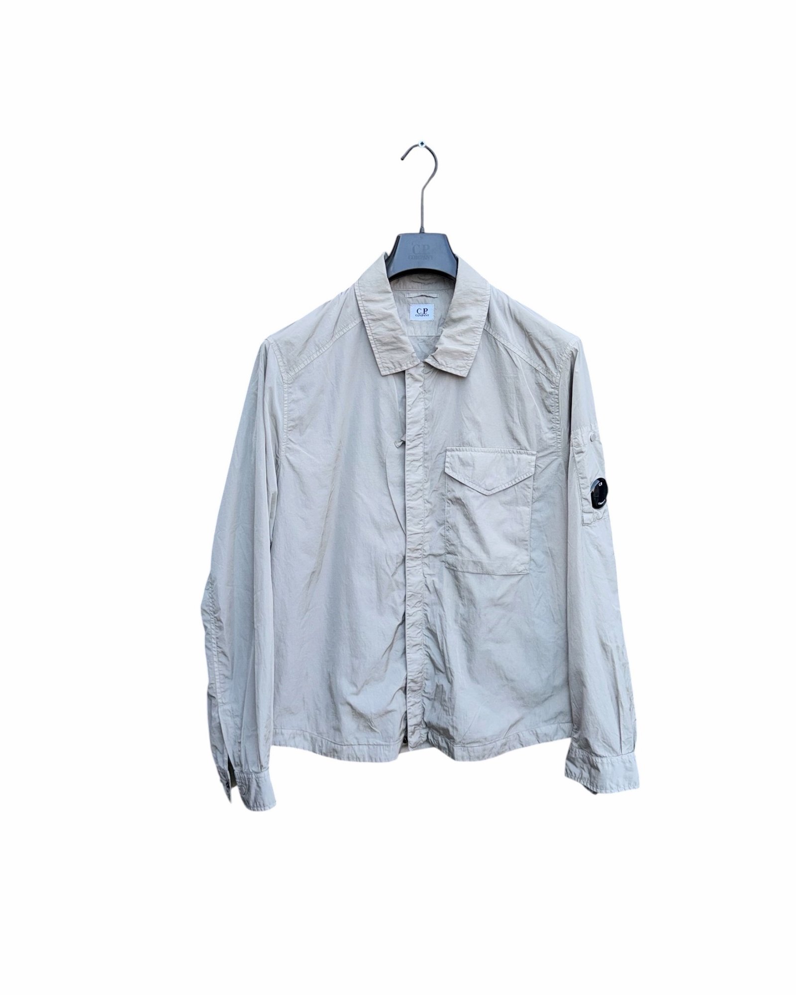 CP Company Chrome-R Arm Lens Overshirt Grey