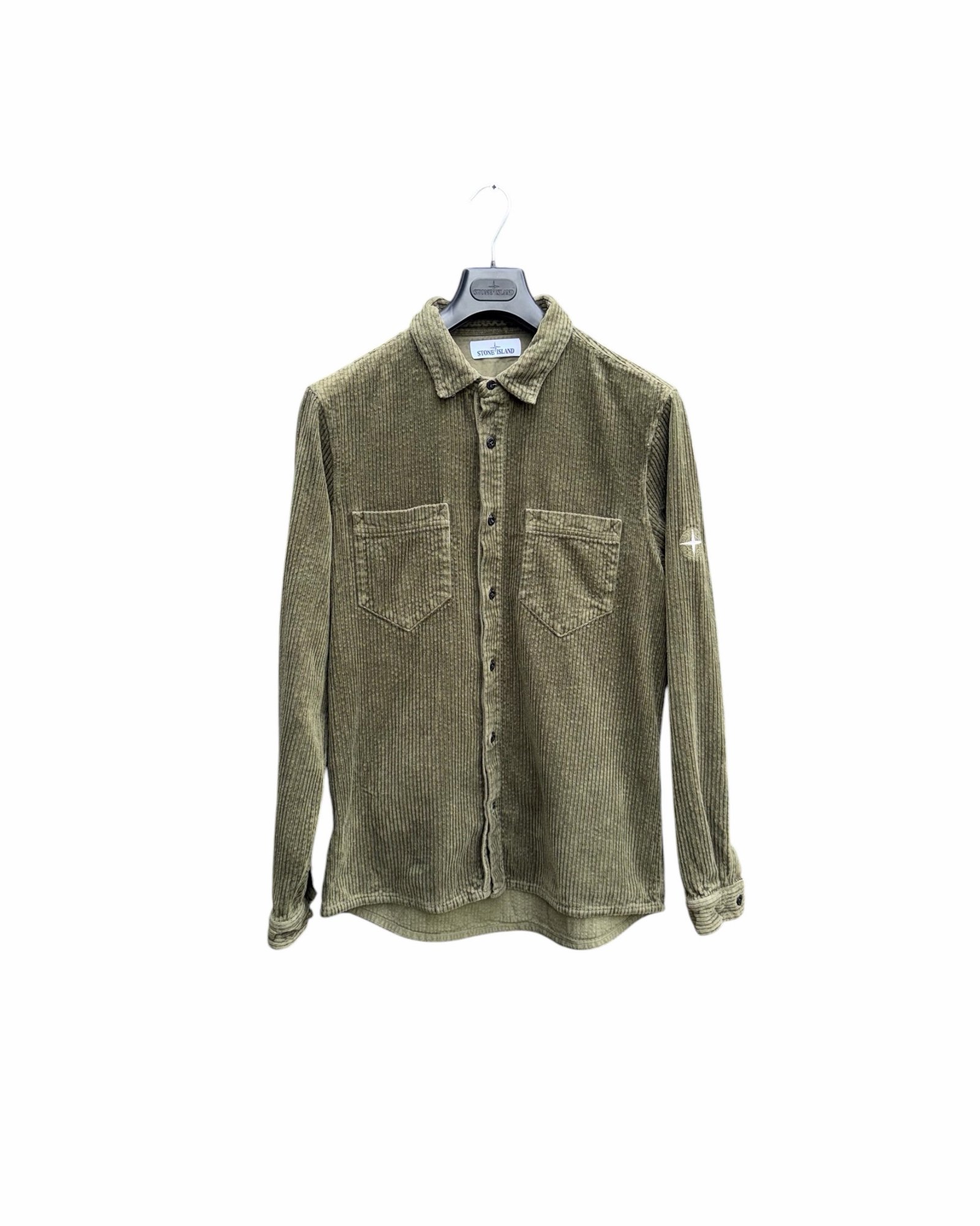 Stone Island Corduroy Embroidered Overshirt