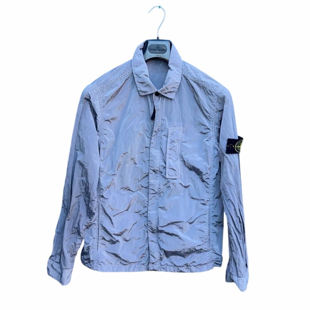 Stone Island Nylon Metal Overshirt Silver