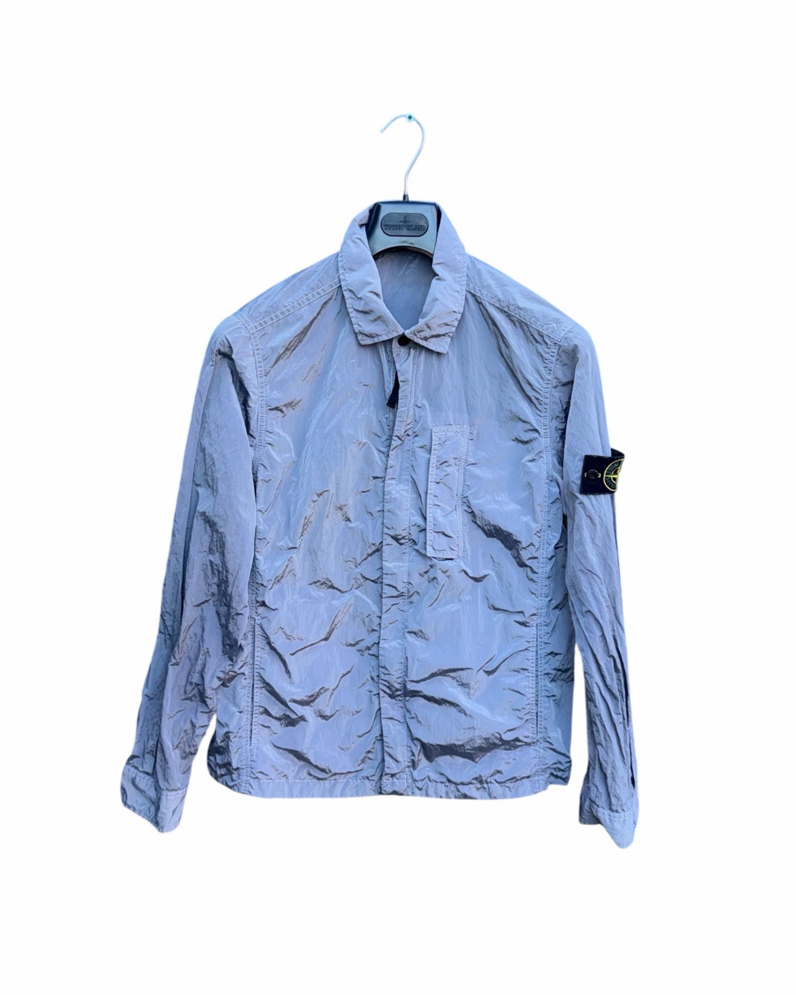 Stone Island Nylon Metal Overshirt Silver