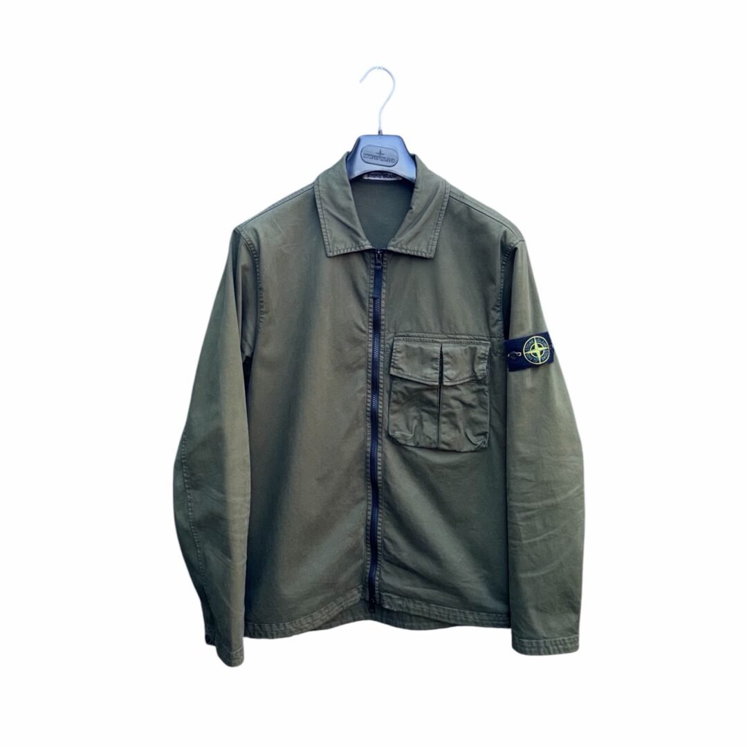 Stone Island Single Pocket Garment Dyed Overshirt