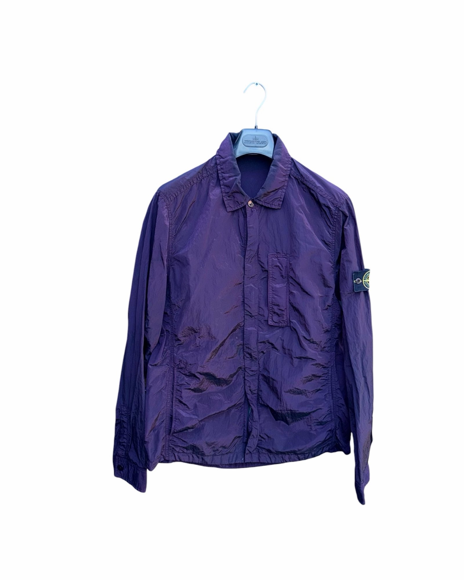 Stone Island Nylon Metal Overshirt Purple