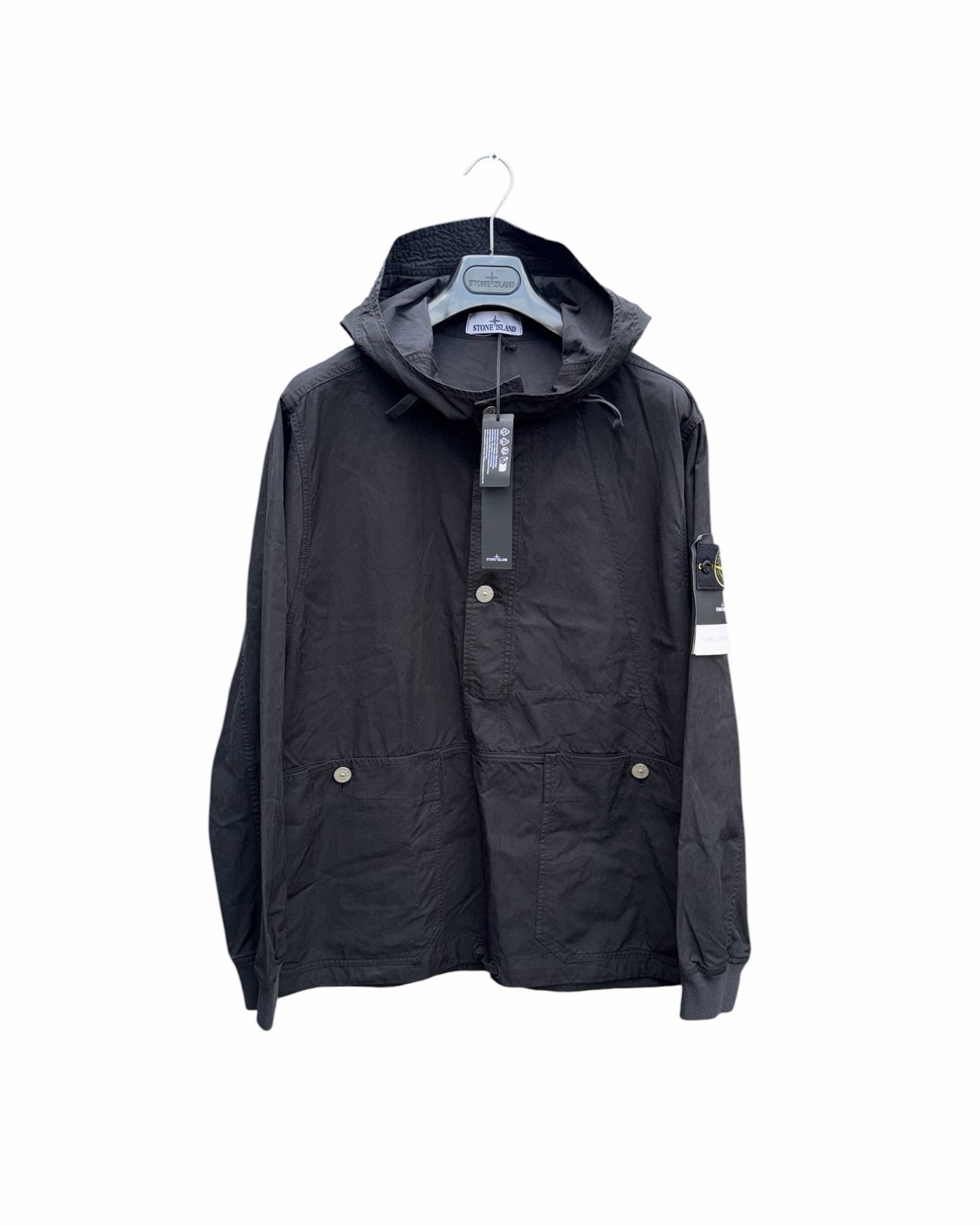 Stone Island Cupro Cotton Twill Smock