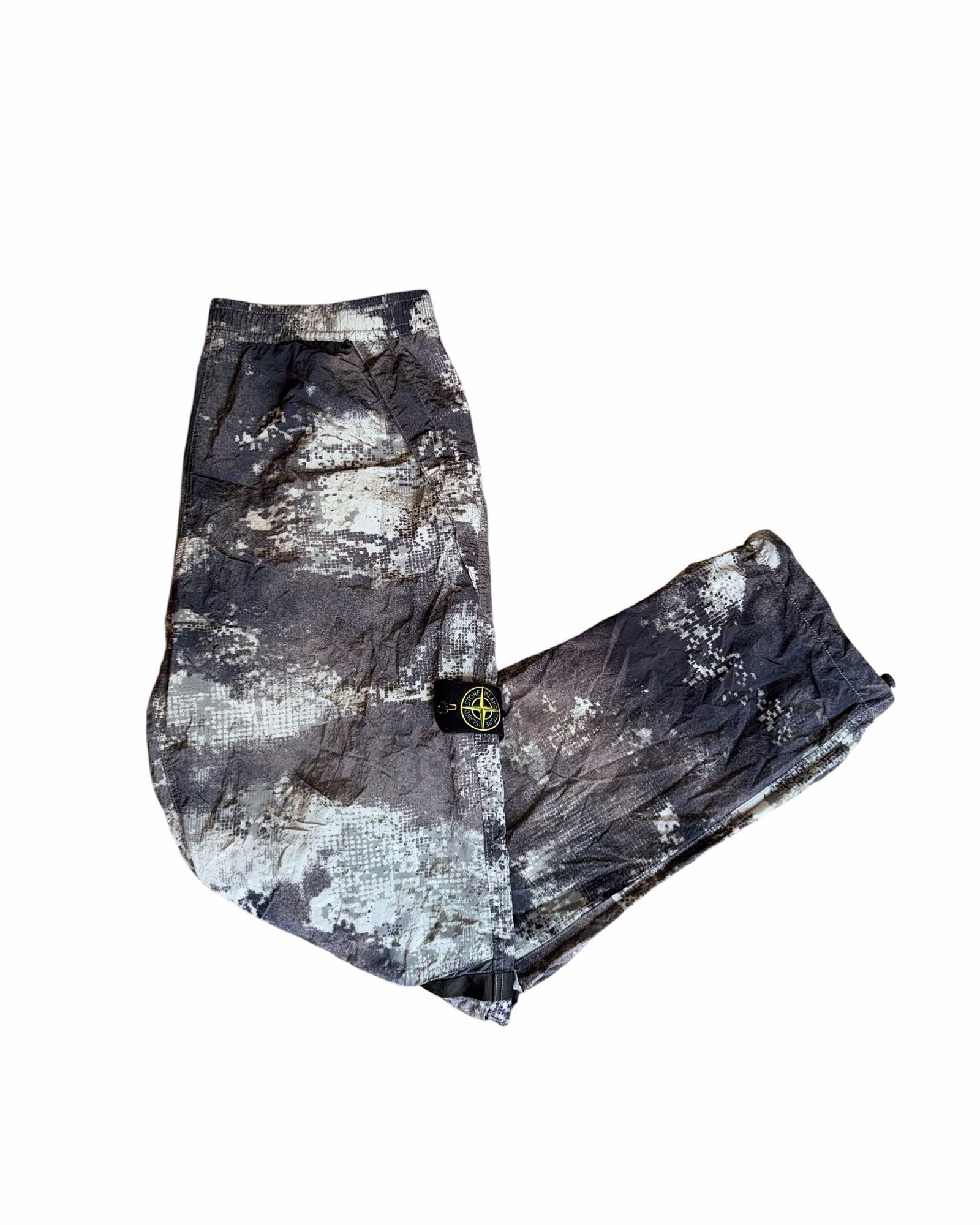 Stone Island Dissolving Grid Camo Track Pants