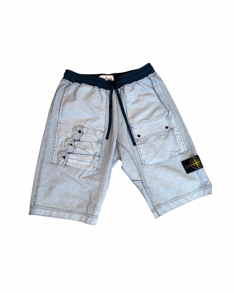 Stone Island Tela Placcata Shorts
