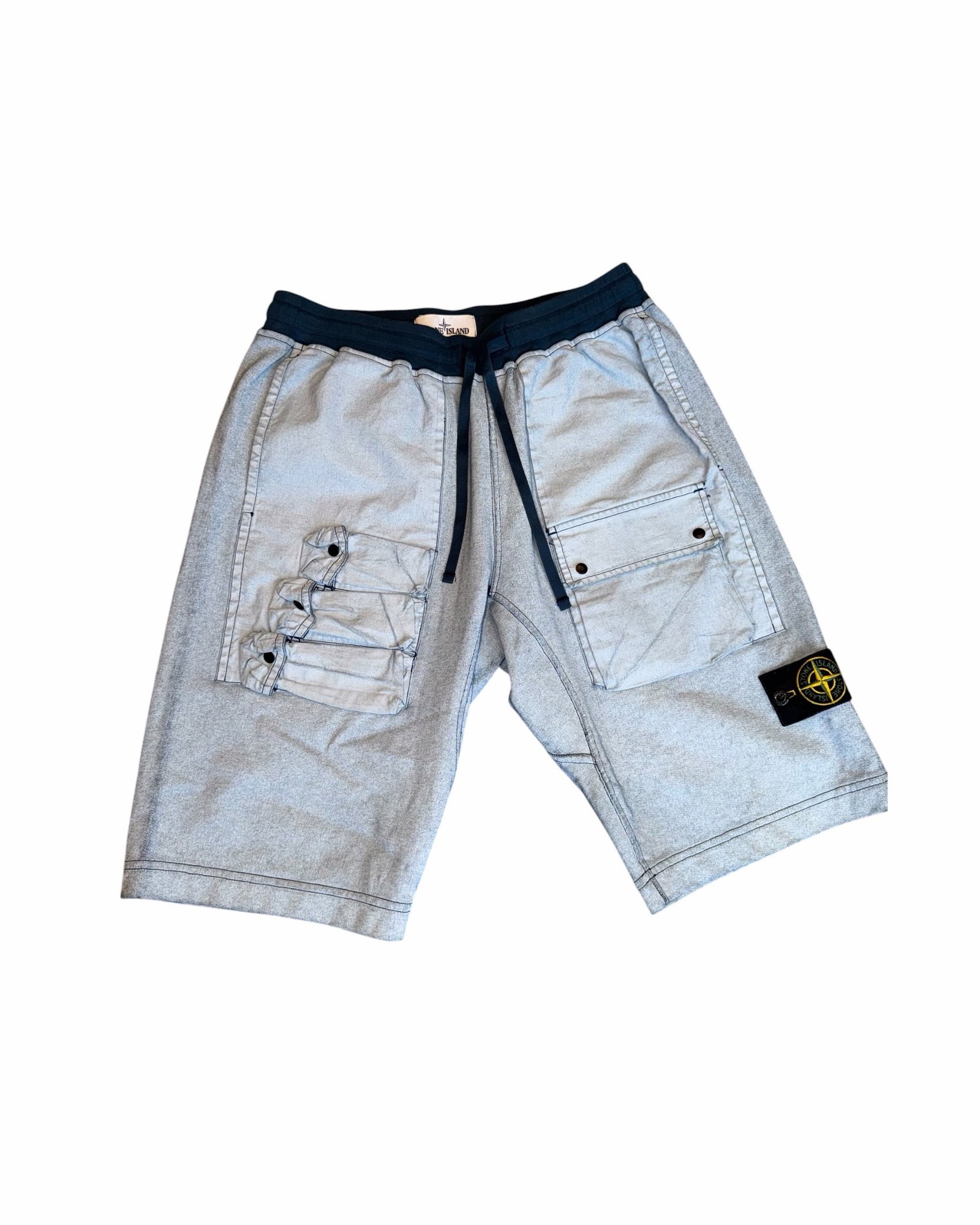 Stone Island Tela Placcata Shorts