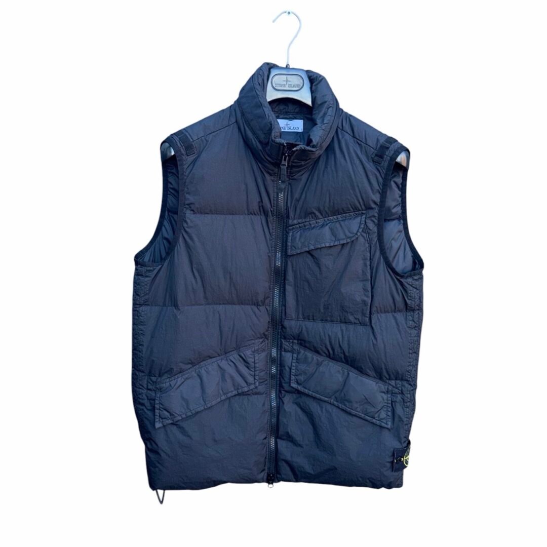 Stone Island Garment Dyed Crinkle Reps Gilet