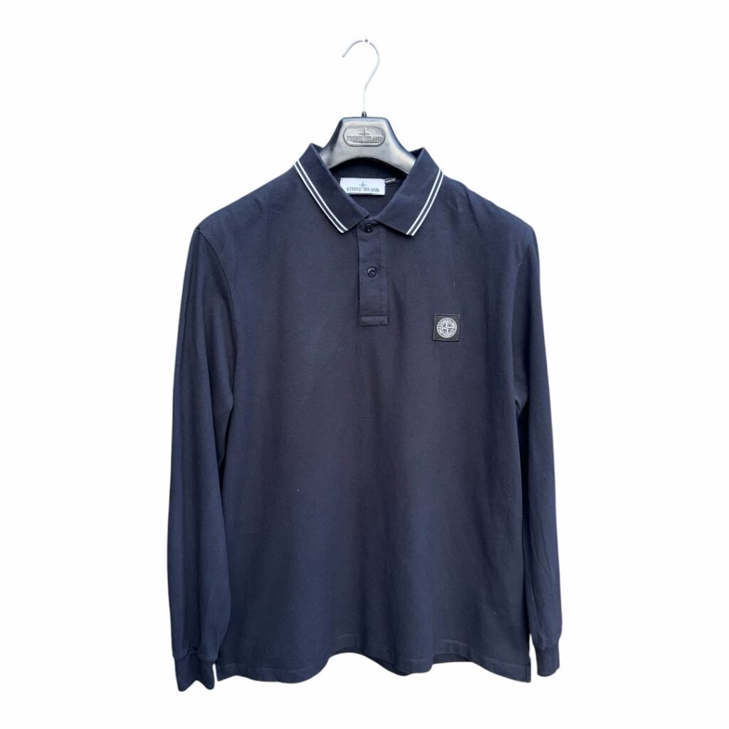 Stone Island Slim Fit Polo Shirt Long Sleeved