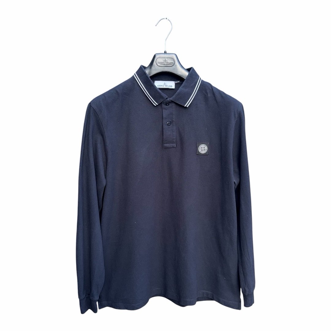 Stone Island Slim Fit Polo Shirt Long Sleeved