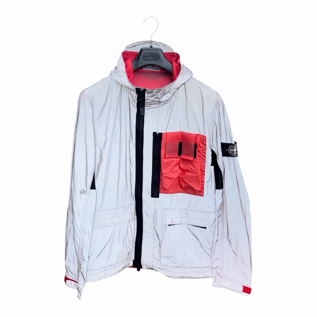 Stone Island Garment Dyed Plated Reflective Mussola Gommata