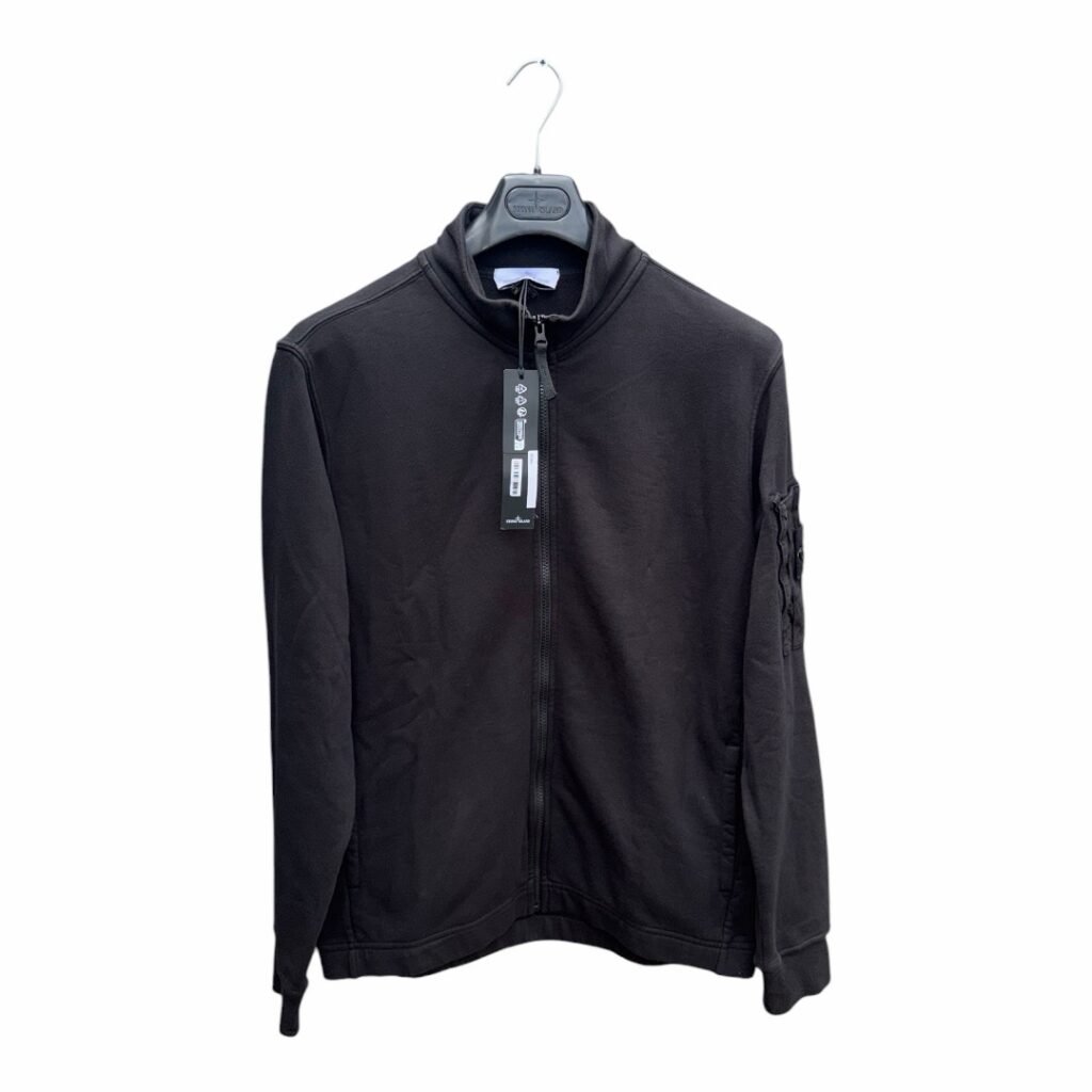Stone Island Zip Up Sweatshirt With Arm Pocket