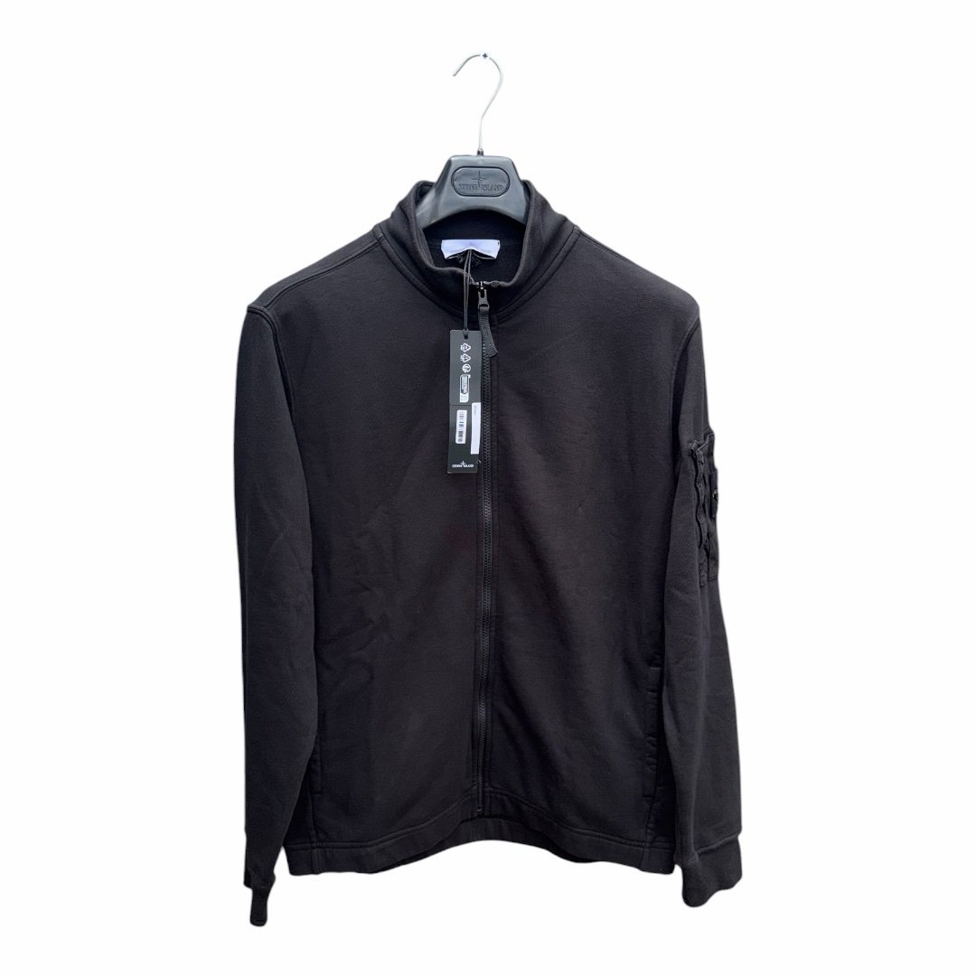Stone Island Zip Up Sweatshirt With Arm Pocket