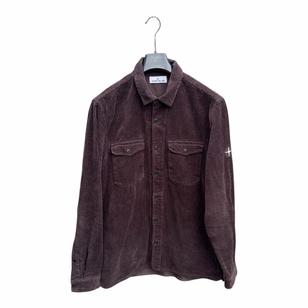 Stone Island Embroidered Corduroy Overshirt