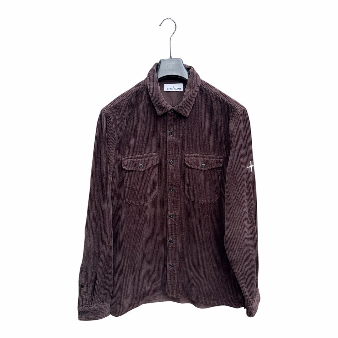 Stone Island Embroidered Corduroy Overshirt