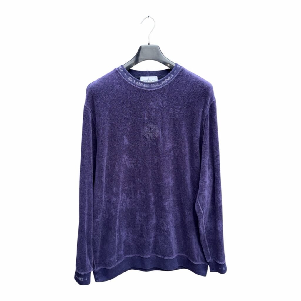 Stone Island Spell Out Teddy Fleece Sweatshirt