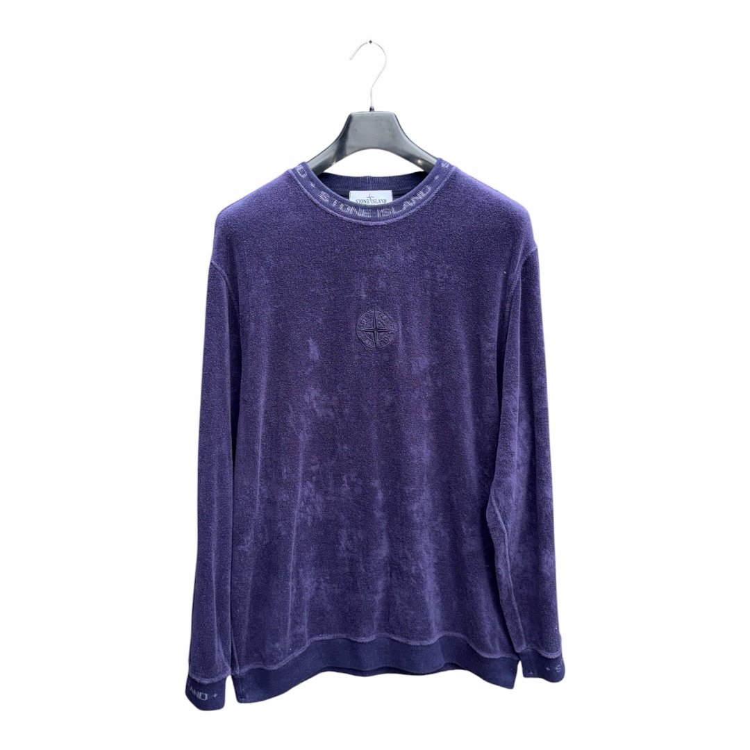 Stone Island Spell Out Teddy Fleece Sweatshirt