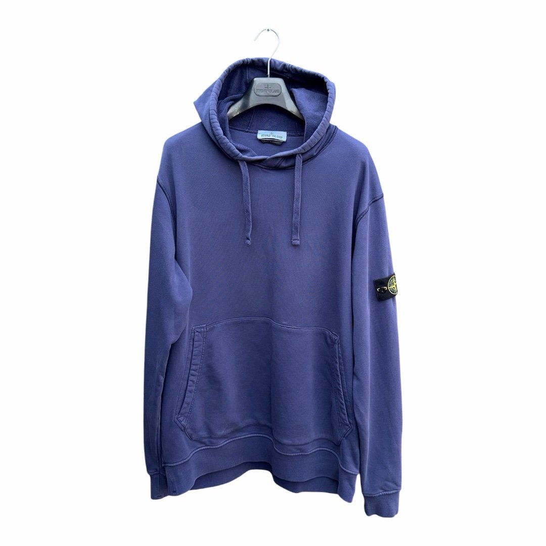 Stone Island Garment Dyed Hooded Sweatshirt