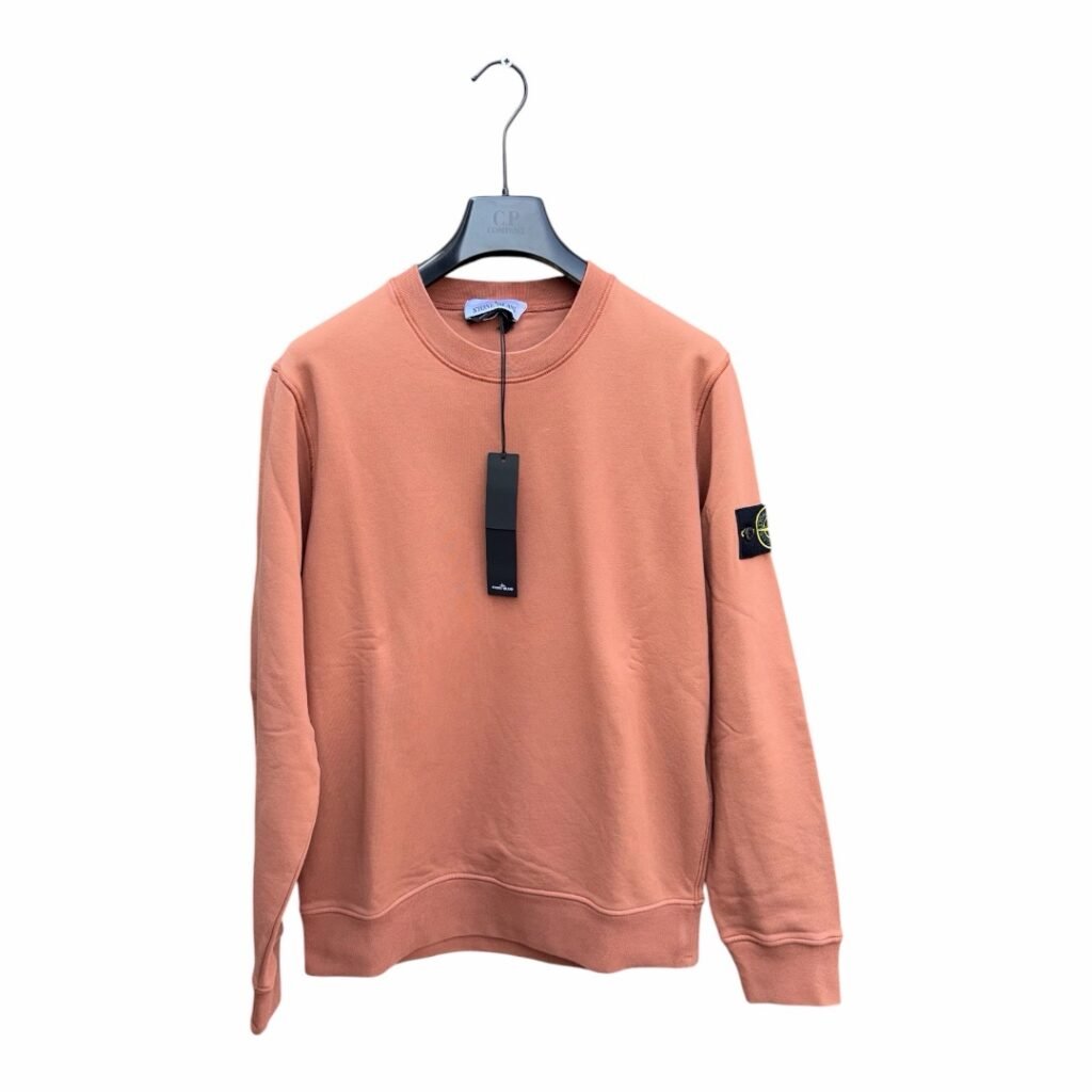 Stone Island Garment Dyed Compass Cotton Sweatshirt