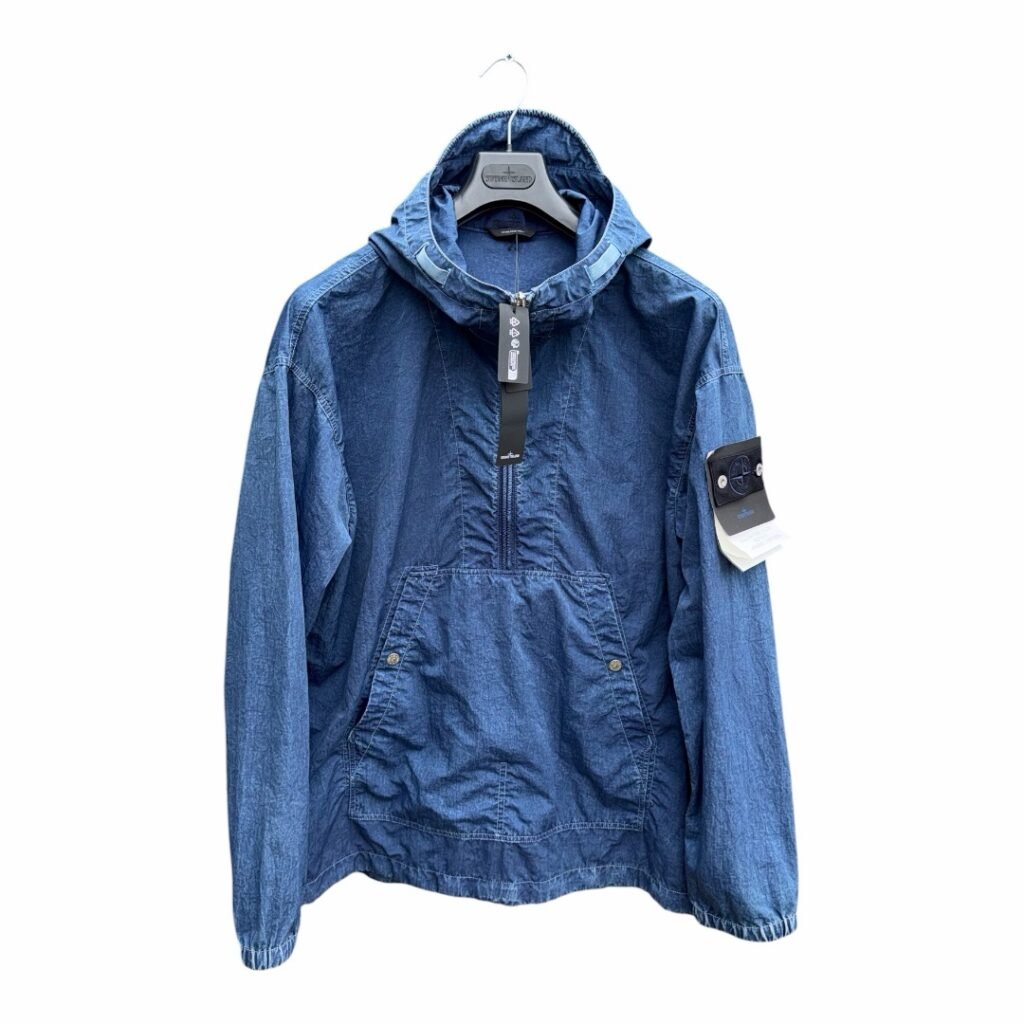 Stone Island Hollow Fibre Nylon Indigo-TC Marmo Corrosion Smock