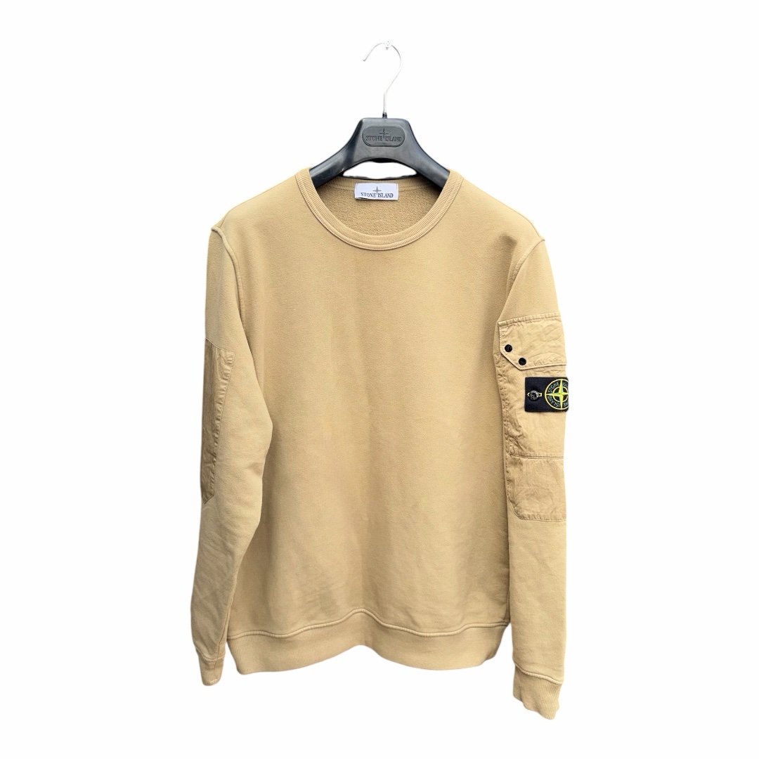 Stone Island Brushed Cotton Arm Pocket Sweatshirt