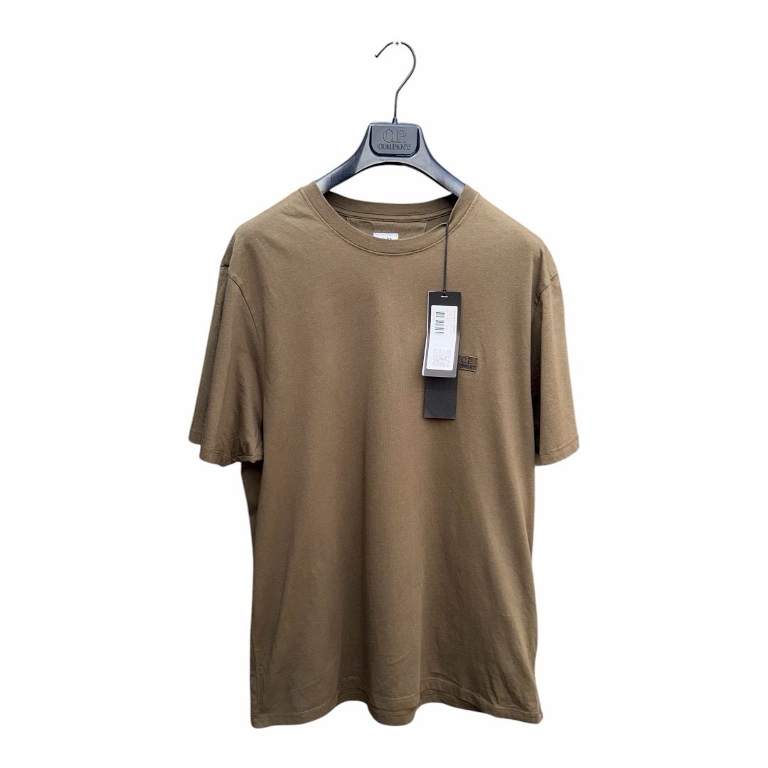 CP Company Embroidered T-Shirt Khaki