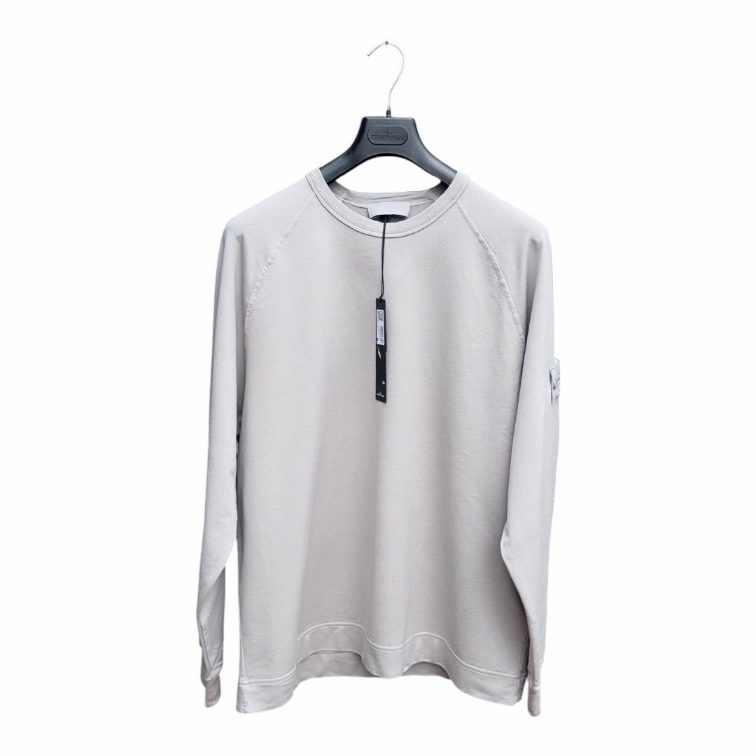 Stone Island Ghost Cotton Blend Sweatshirt Grey
