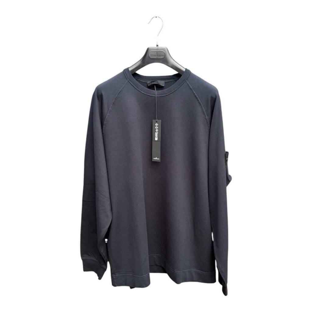 Stone Island Ghost Cotton Blend Sweatshirt Navy