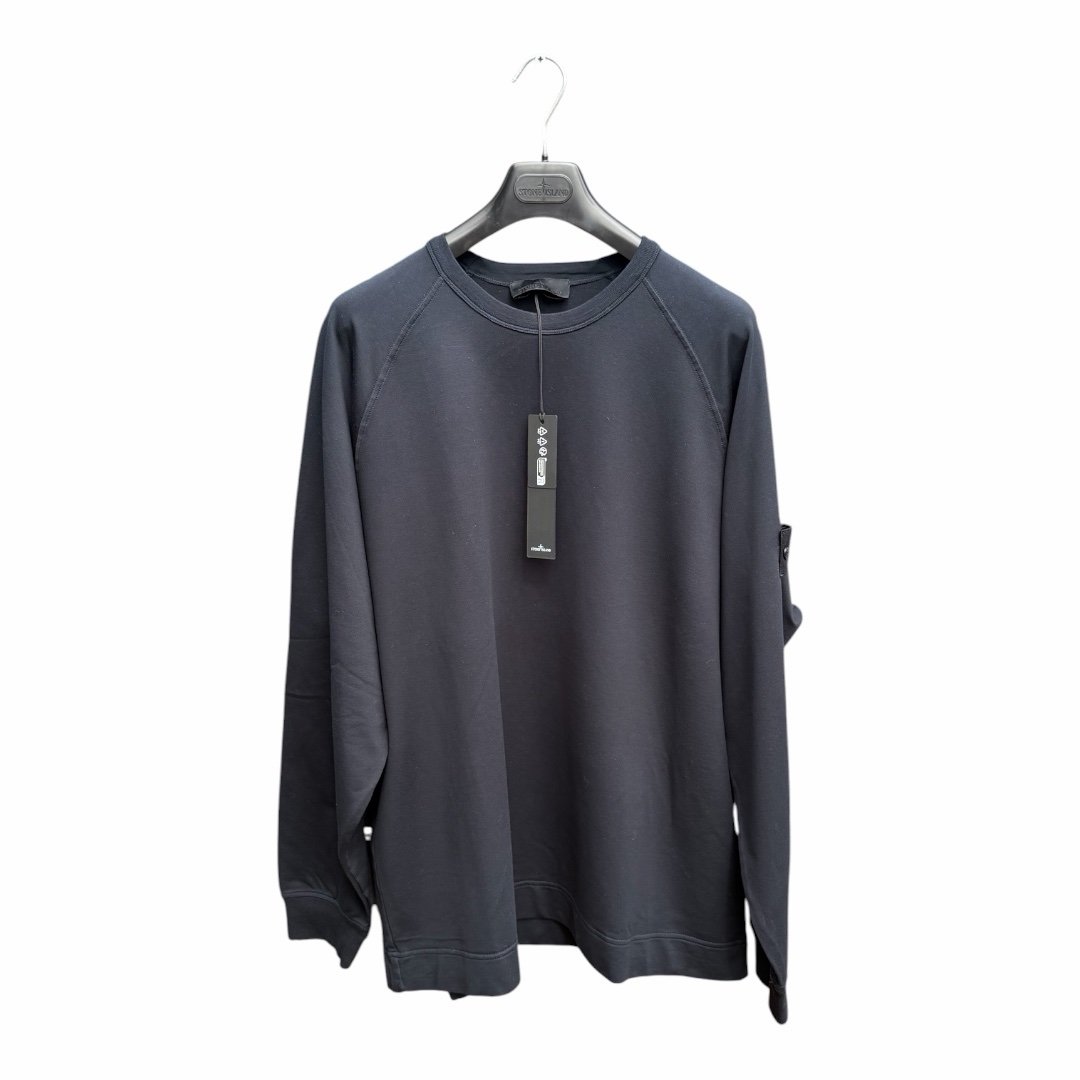 Stone Island Ghost Cotton Blend Sweatshirt Navy