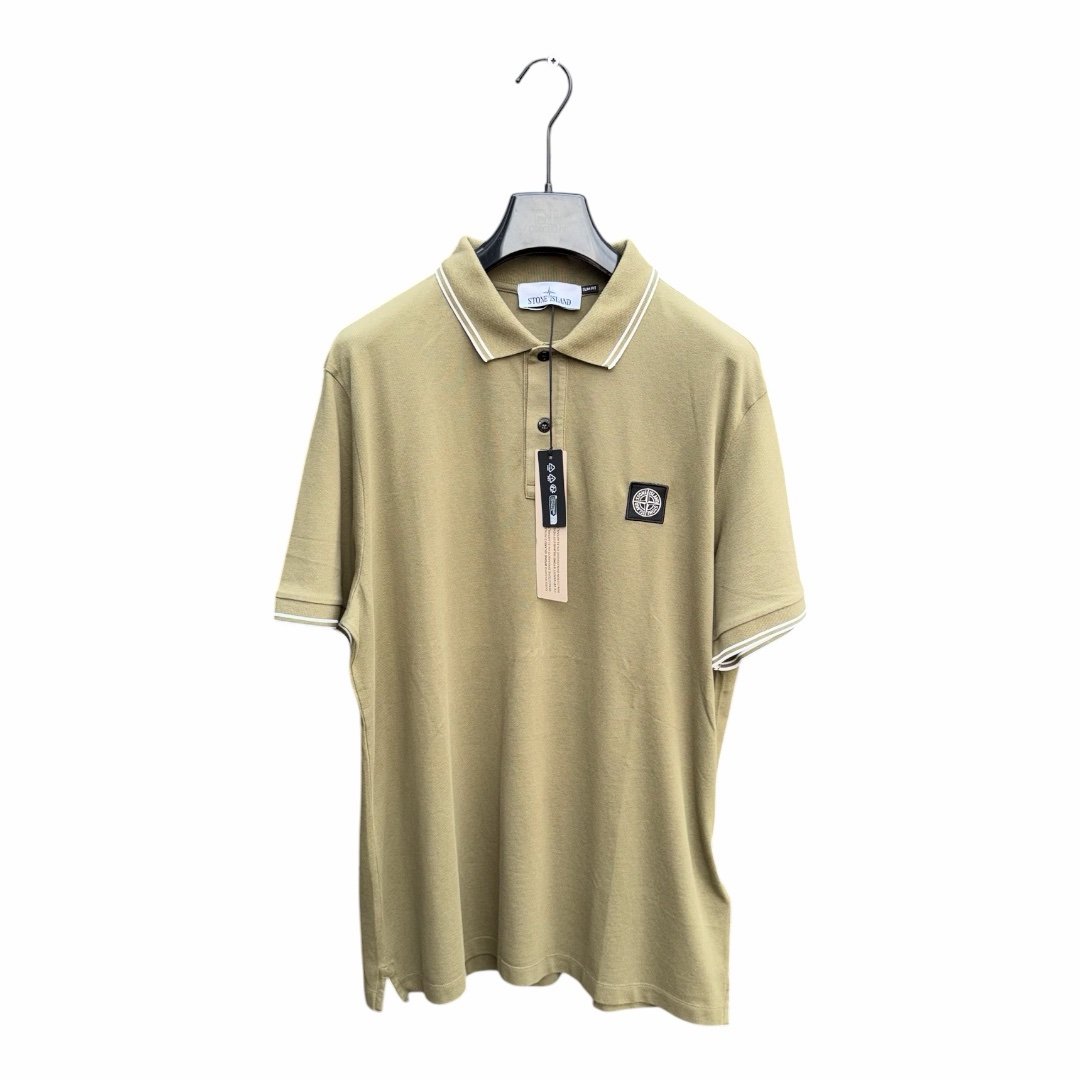 Stone Island Compass Polo Shirt Khaki