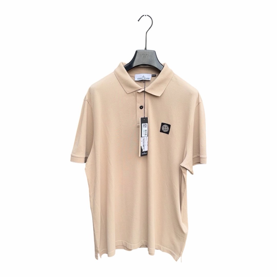 Stone Island Compass Polo Shirt Beige