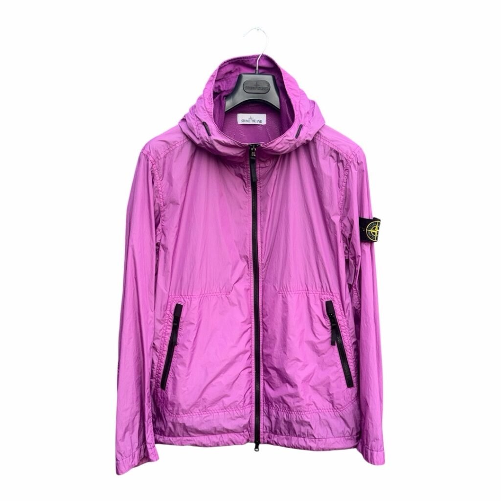 Stone Island Magenta Garment Dyed Crinkle Reps NY