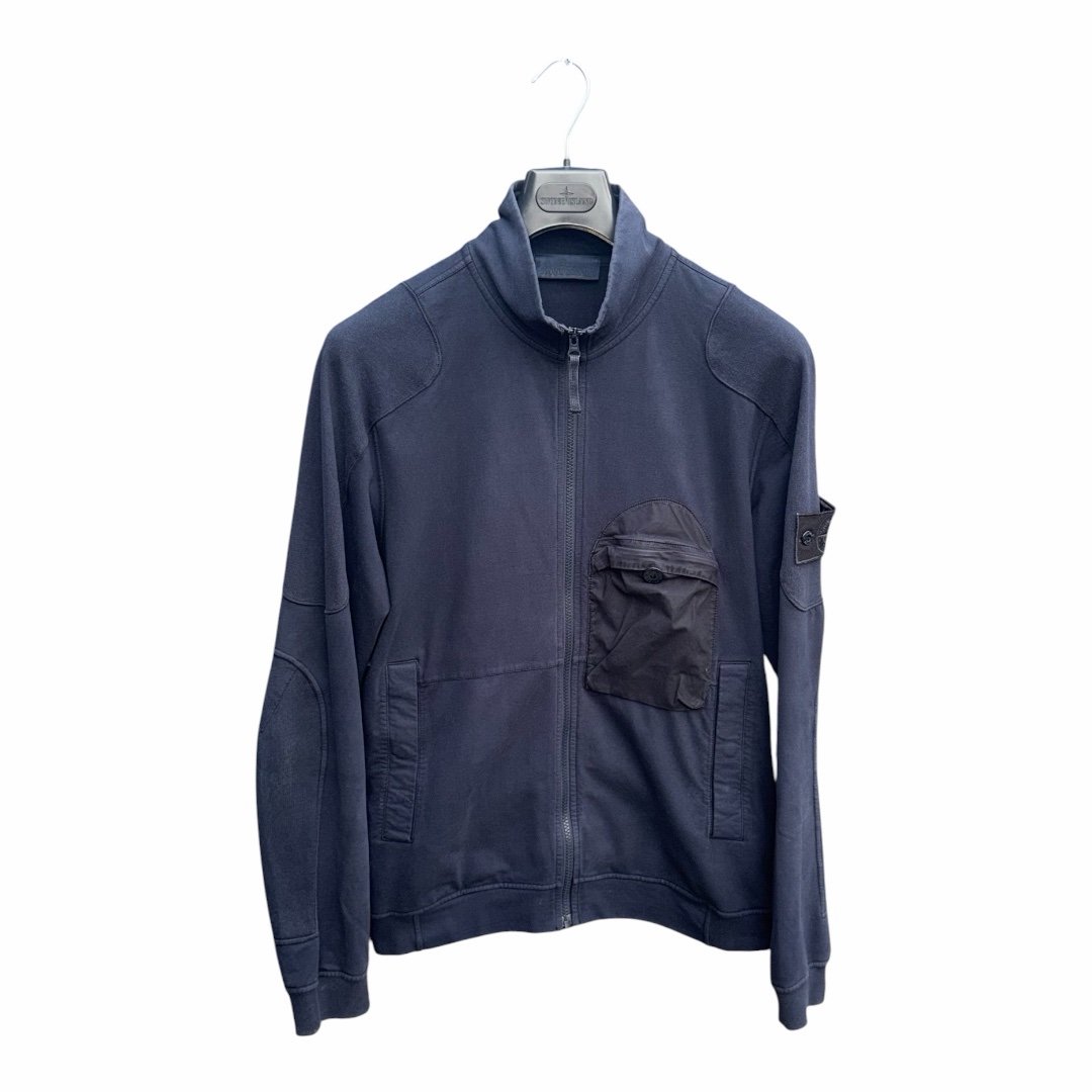 Stone Island Navy Ghost Zip Up