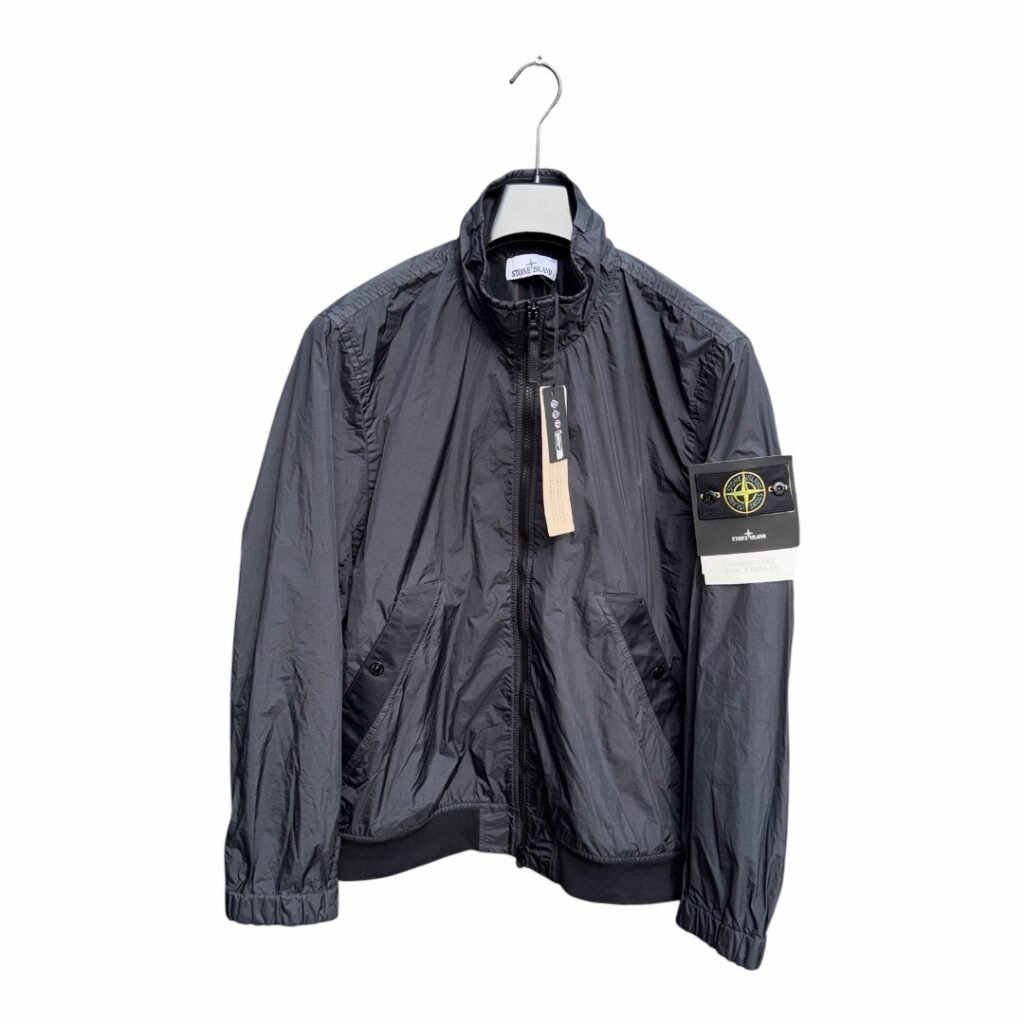 Stone Island Garment Dyed Crinkle Reps NY Navy Bomber