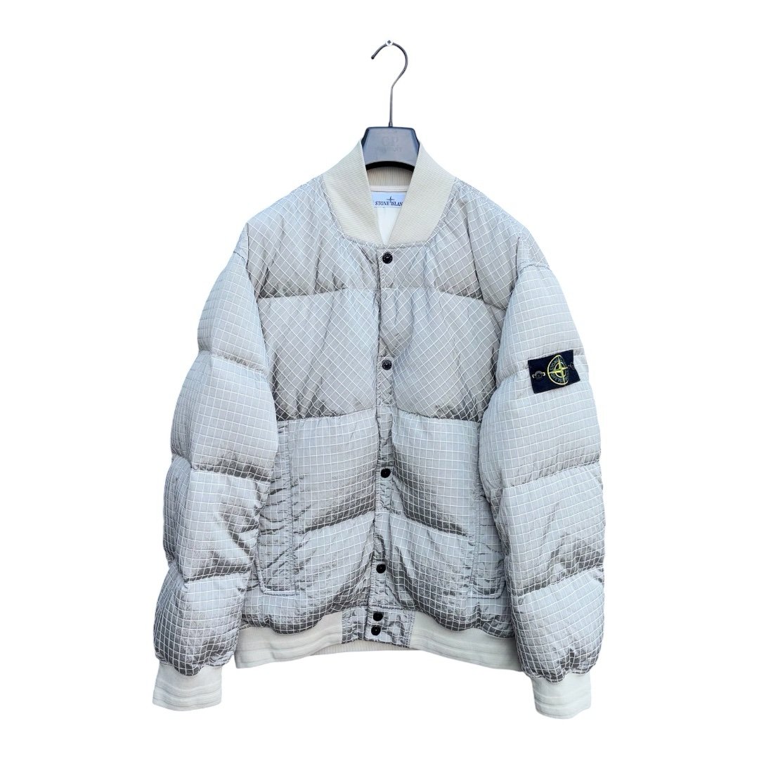Stone Island Nylon Metal Macro Ripstop Down Bomber Jacket