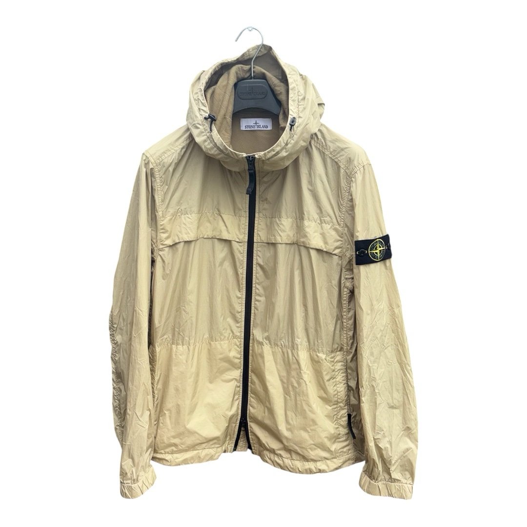 Stone Island Beige Garment Dyed Crinkle Reps NY