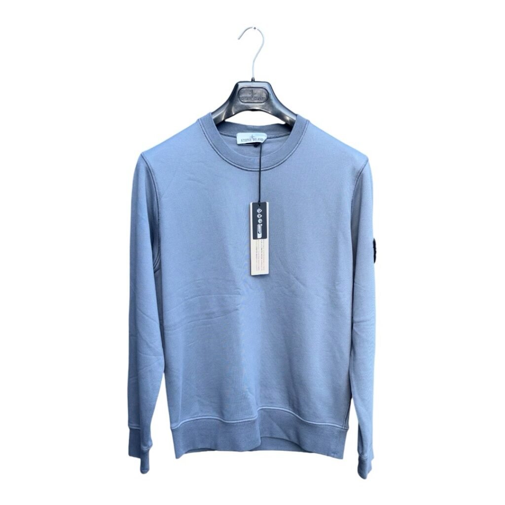 Stone Island Blue Garment Dyed Sweatshirt