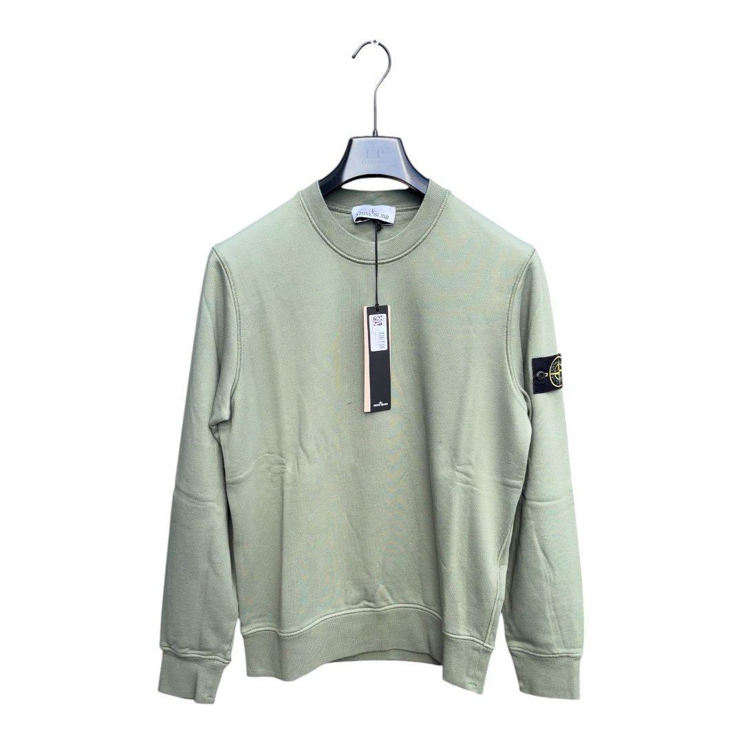 Stone Island Sage Garment Dyed Sweatshirt