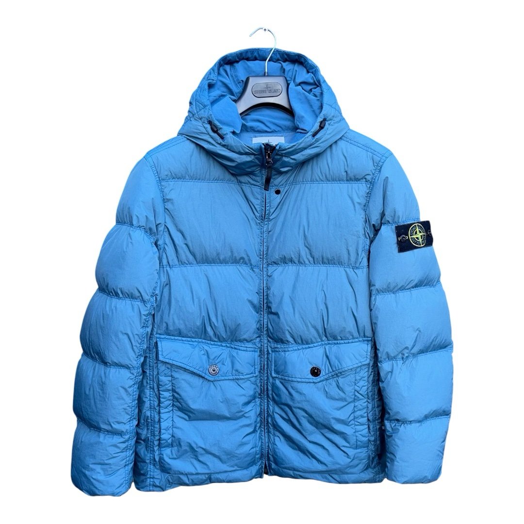 Stone Island Garment Dyed Crinkle Reps Down Jacket